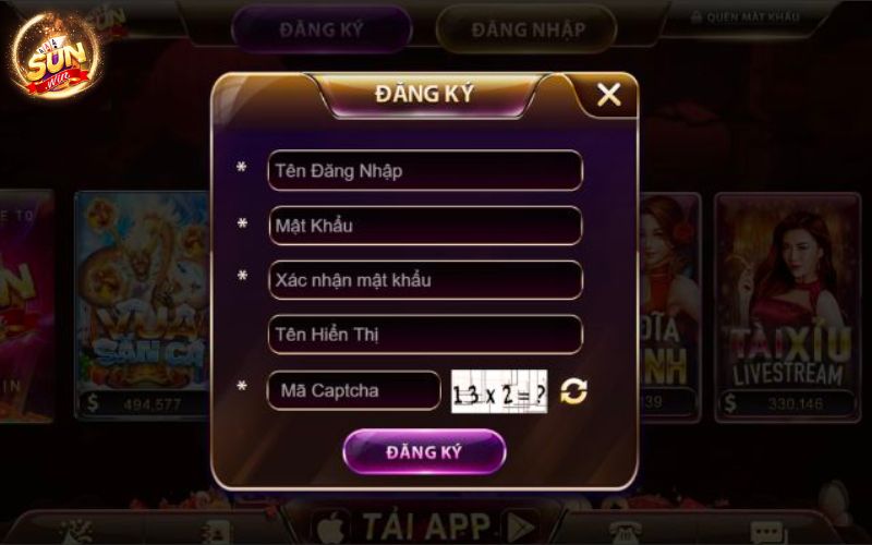 Đăng ký tài khoản Sunwin chỉ với vài bước đơn giản